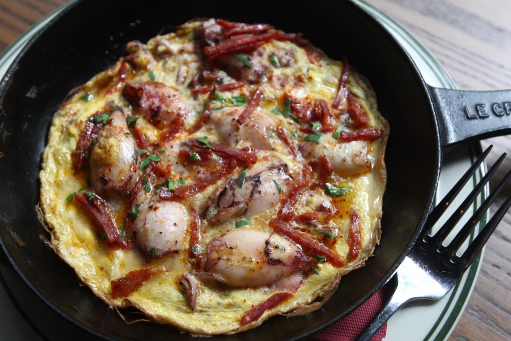 Baby squid and chorizo omelette from Le Port Parfumé in Sheung Wan. Photos: Dickson Lee, Jonathan Wong, Edward Wong