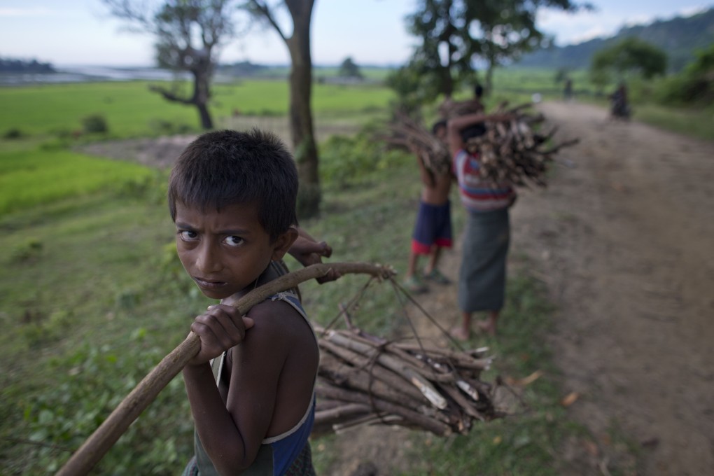 A Rohingya child in Rakhine state. Photo: AP