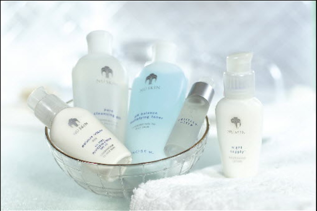 Skincare products from Nu Skin.