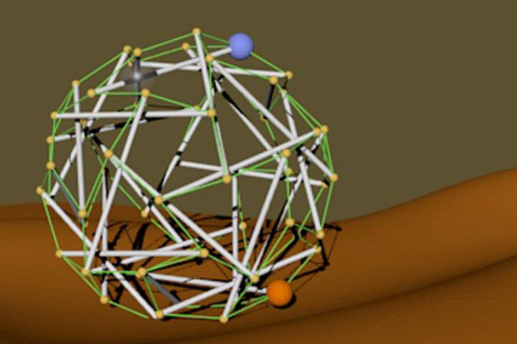 A concept drawing of the super ball bot structure. Photo: Nasa