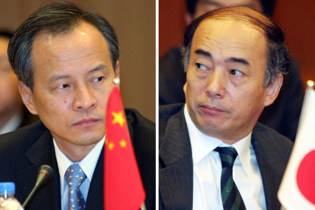 China's ambassador to the US Cui Tiankai (left) and his Japanese counterpart Kenichiro Sasae
