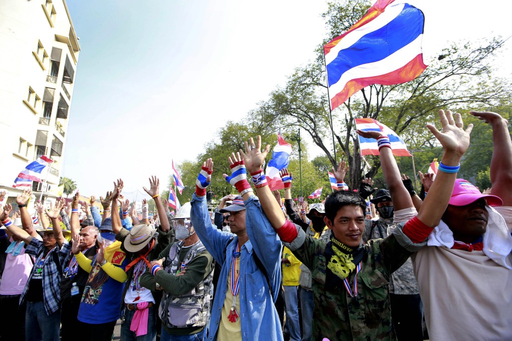 Thai anti-government protesters have managed to shut down some government offices. Photo: AP