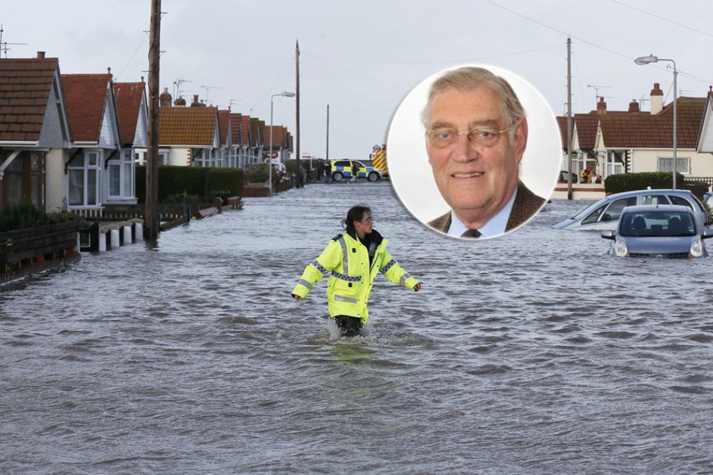 David Silvester (inset) claimed that Britain had been "beset by storms" in recent weeks because the new law had angered God. Photo: Reuters