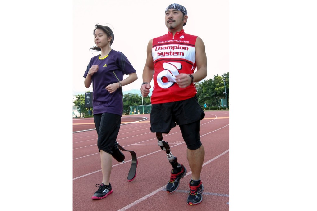Lucia Lai (left) and Davis Dai in training at Tsing Yi. Photo: Edmond So