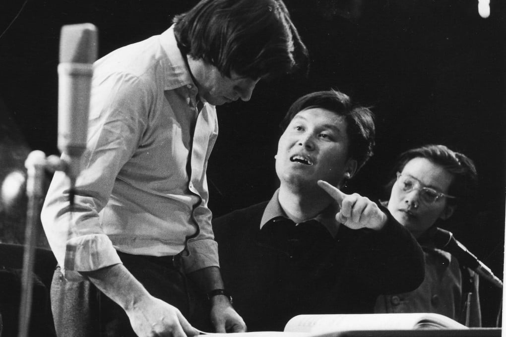 Claudio Abbado (left) with pianist Yin Chengzong. Photo: Oliver Chou