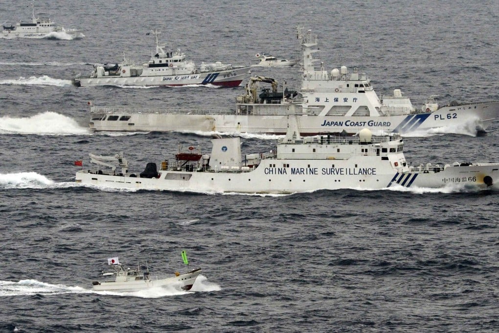 File photo of Chinese marine surveillance ship Haijian No. 66 cruising surrounded by Japan Coast Guard patrol ships in East China Sea. China wants to build the world’s biggest marine surveillance ship, reports say. Photo: Reuters