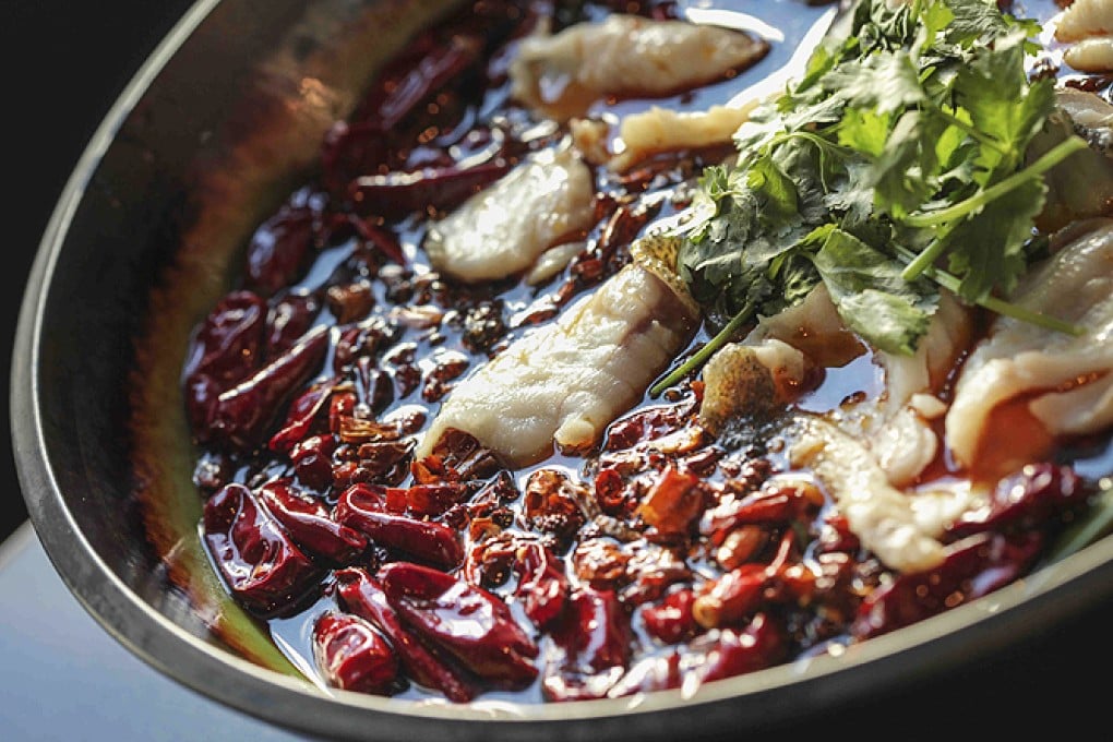 Fish in chilli oil, a traditional dish from the Qi House Sichuan restaurant in Wan Chai. Photo: Paul Yeung