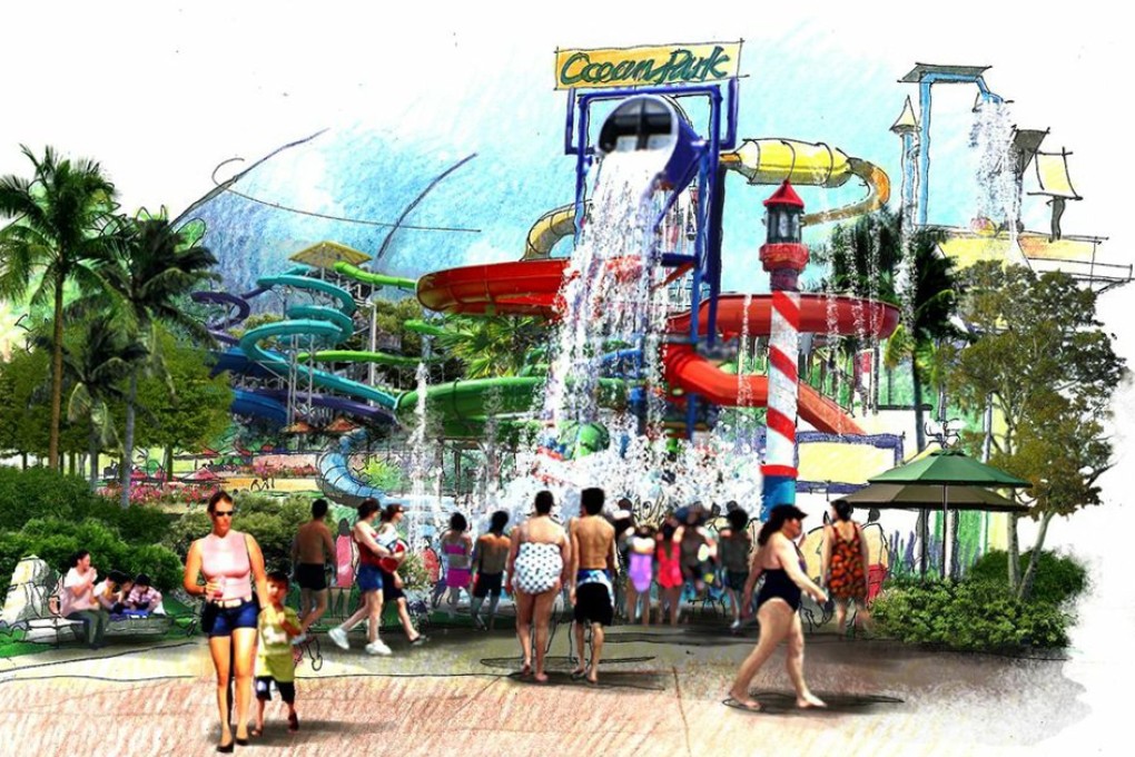 Ocean Park revealed that its new round of development projects will add around 30 attractions. Photo: SCMP