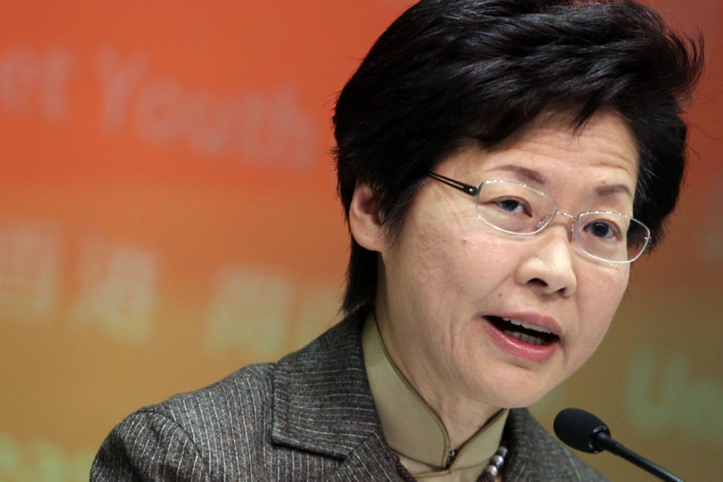 Chief Secretary Carrie Lam. Photo: Sam Tsang