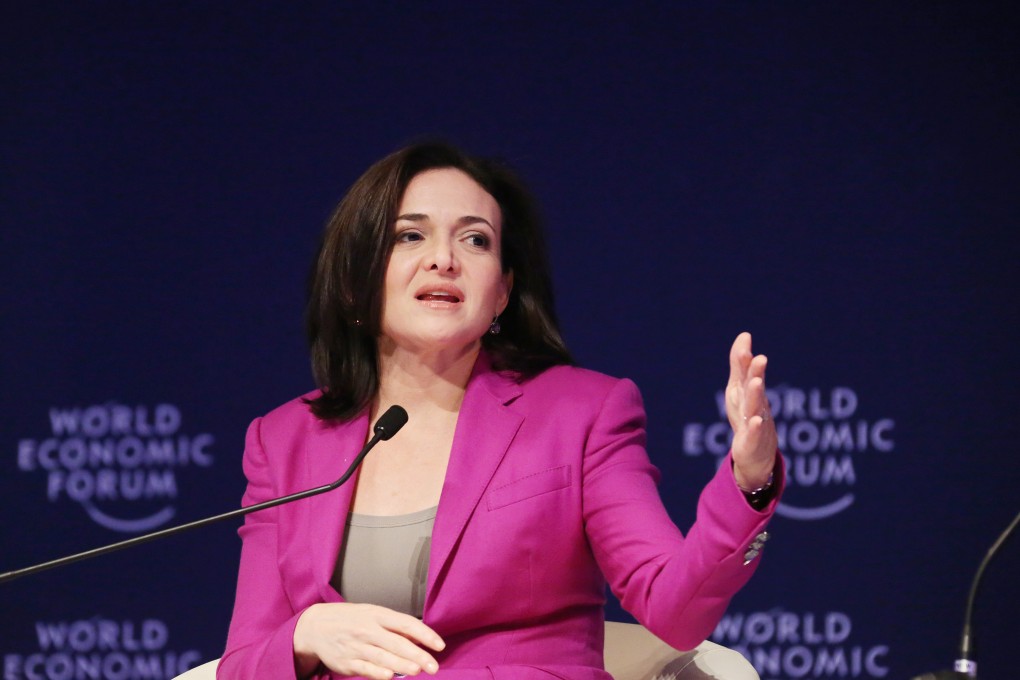 Sheryl Sandberg, chief operating officer of Facebook, speaks during last year's economic forum in Dalian, China. Photo: Bloomberg