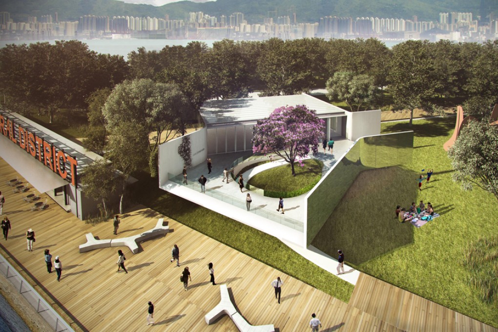 An artist’s impression of the arts pavilion at the West Kowloon Cultural District. Photo: SCMP