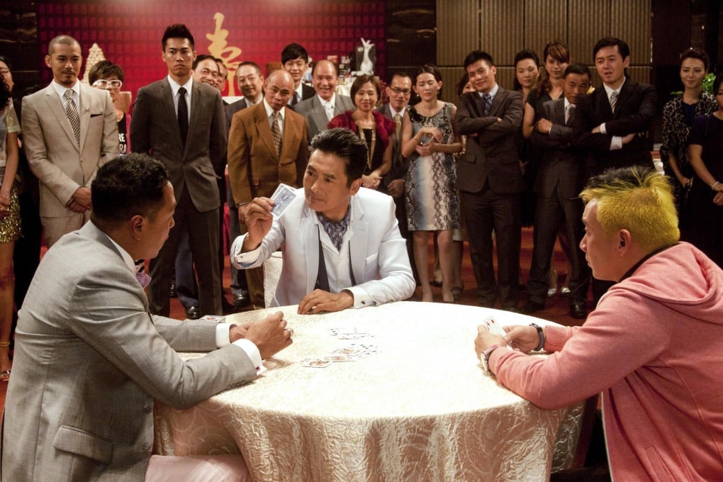 Actor Chow Yun-fat (centre) in a scene from director Wong Jing's latest film From Vegas to Macau