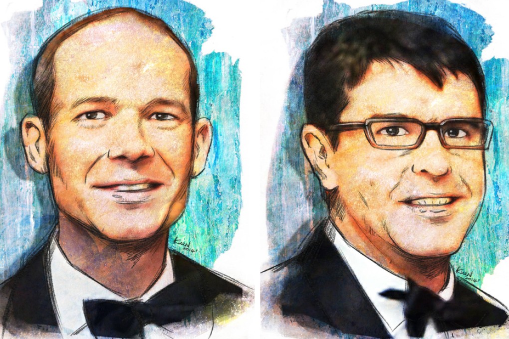 Ben Keswick (left) is Jardines' managing director, while his cousin Adam Keswick is his deputy. Illustrations: Lau Ka-kuen