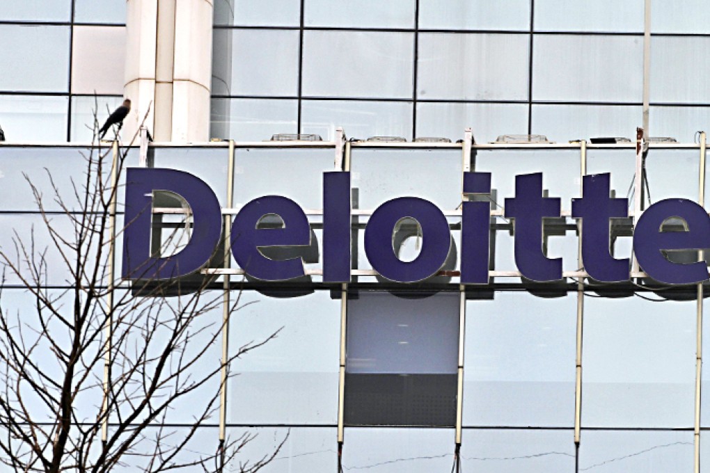 A Deloitte branch office in New Delhi. Photo: Reuters