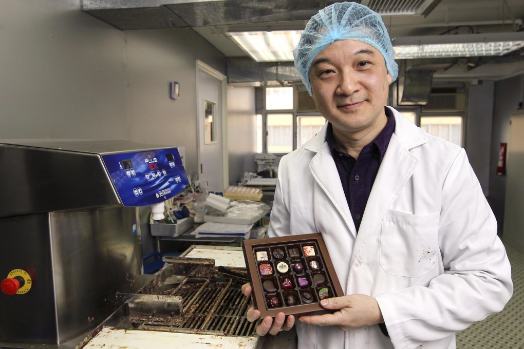 Chocolatier Robert Cheung in his Kowloon Bay test kitchen. Photos: Edmond So