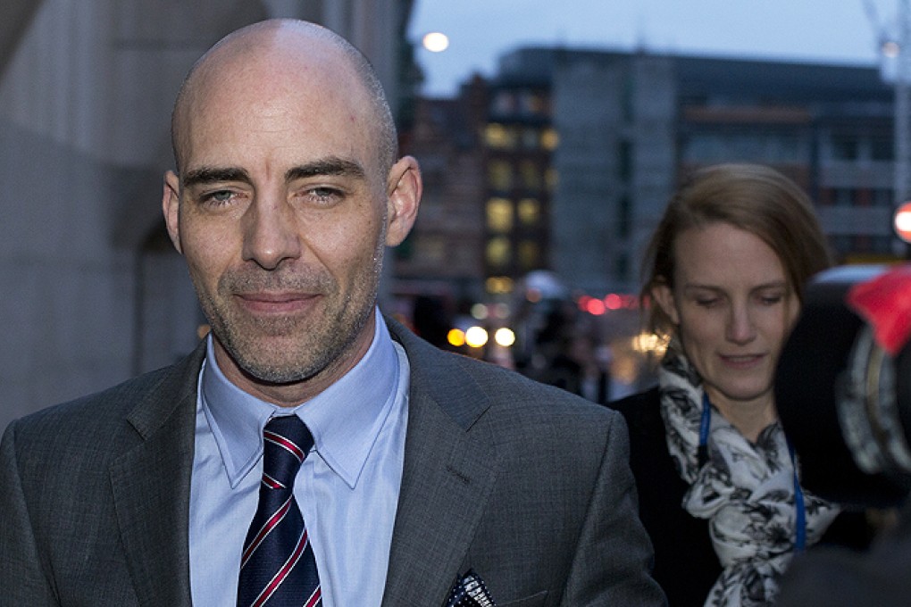 Former News of the World journalist Dan Evans at The Old Bailey law court in London. Photo: AP