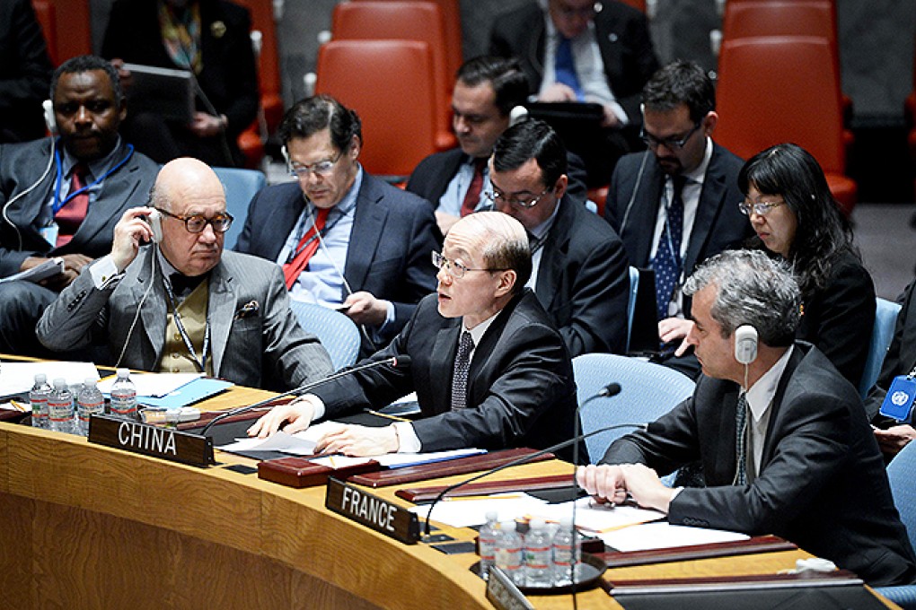 Liu Jieyi, China's permanent representative to the United Nations, speaks during a Security Council open debate at the UN headquarters in New York. Photo: Xinhua