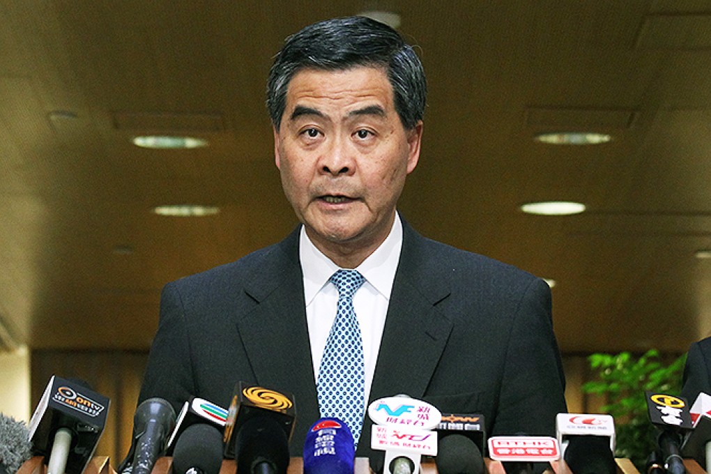 Chief Executive Leung Chun-ying said the visa sanctions had been imposed after the Philippines had remained unable to meet the demands from victims and their families for an apology. Photo: SCMP Pictures