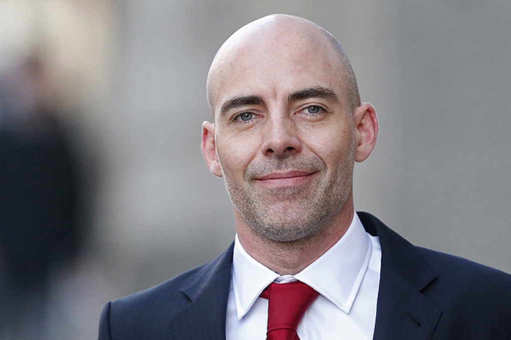 Witness Dan Evans outside the Old Bailey in London. Photo: Reuters