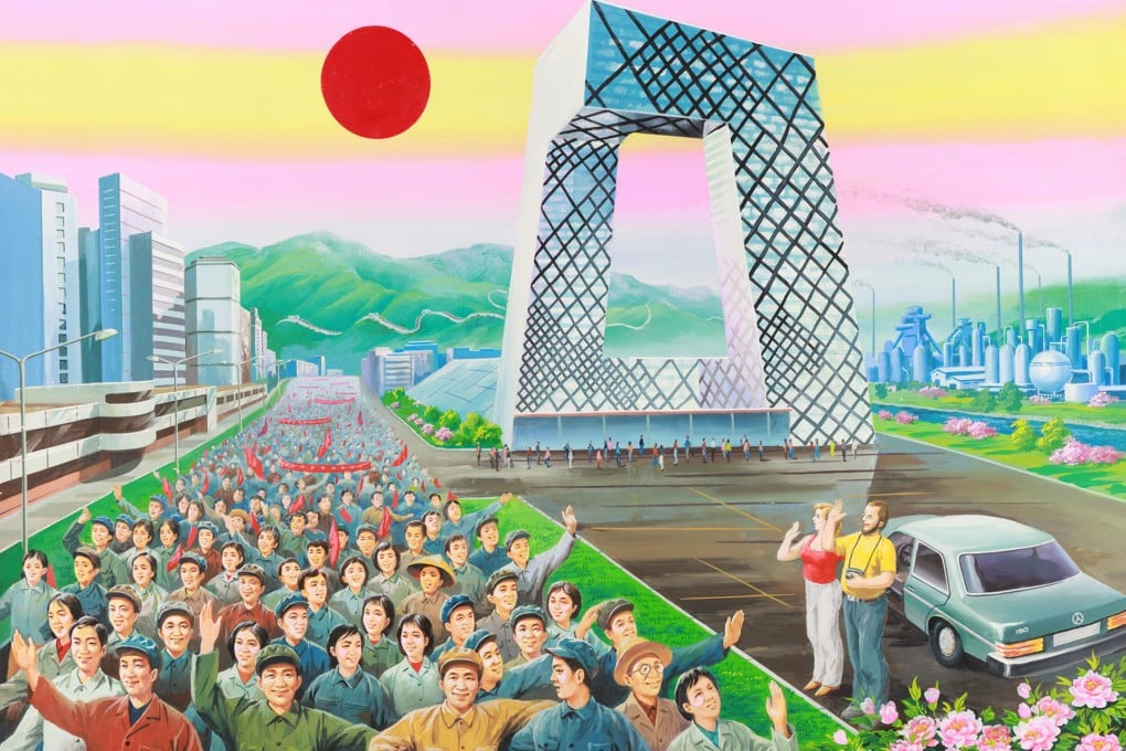 Example of the hybrid paintings of Beijing. Photo: Nick Bonner and Dominic Johnson-Hill