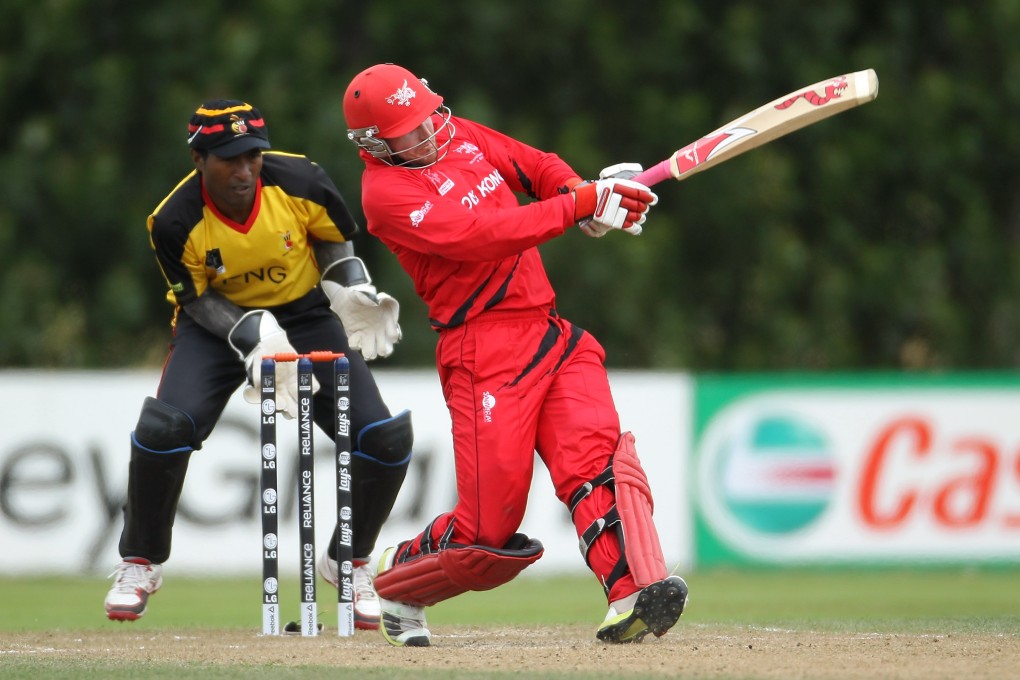 Jamie Atkinson and his team came within three balls of becoming the first Hong Kong team to reach a World Cup when they almost pipped Scotland for the next 50-overs tournament. Photo: IDI/Getty Images