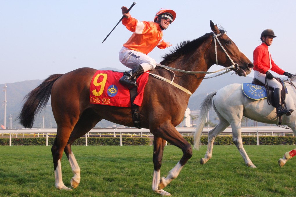 Mirco Demuro, after winning the Stewards' Cup on Blazing Speed, is one of a trio of Italians who have added a new dimension to Hong Kong racing. Photo: Kenneth Chan