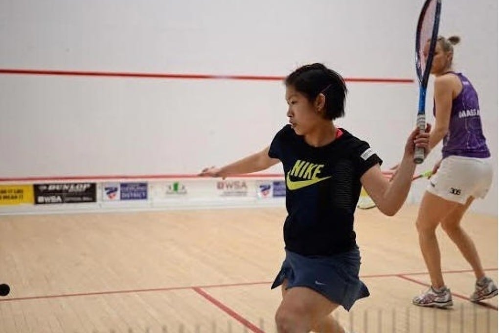 Annie Au in action in Cleveland. Photo: Hong Kong Squash