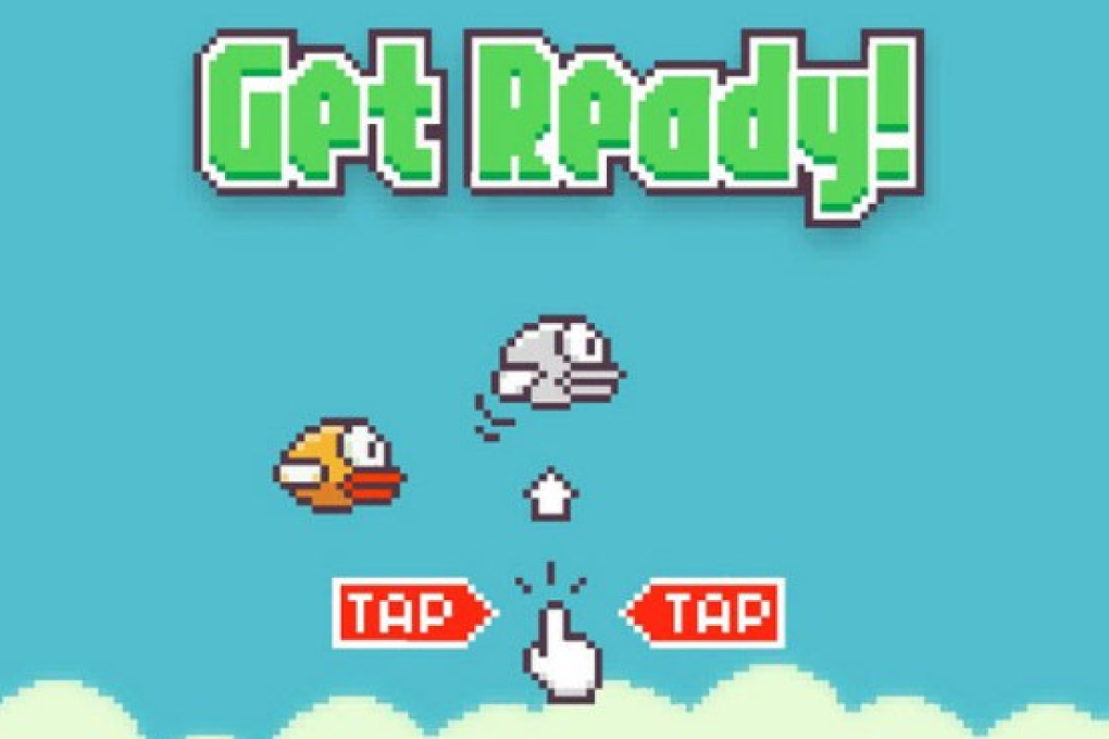 The starting screen of Flappy Bird encourages players to "get ready" - for the game's maddening difficulty. Photo: SCMP Pictures