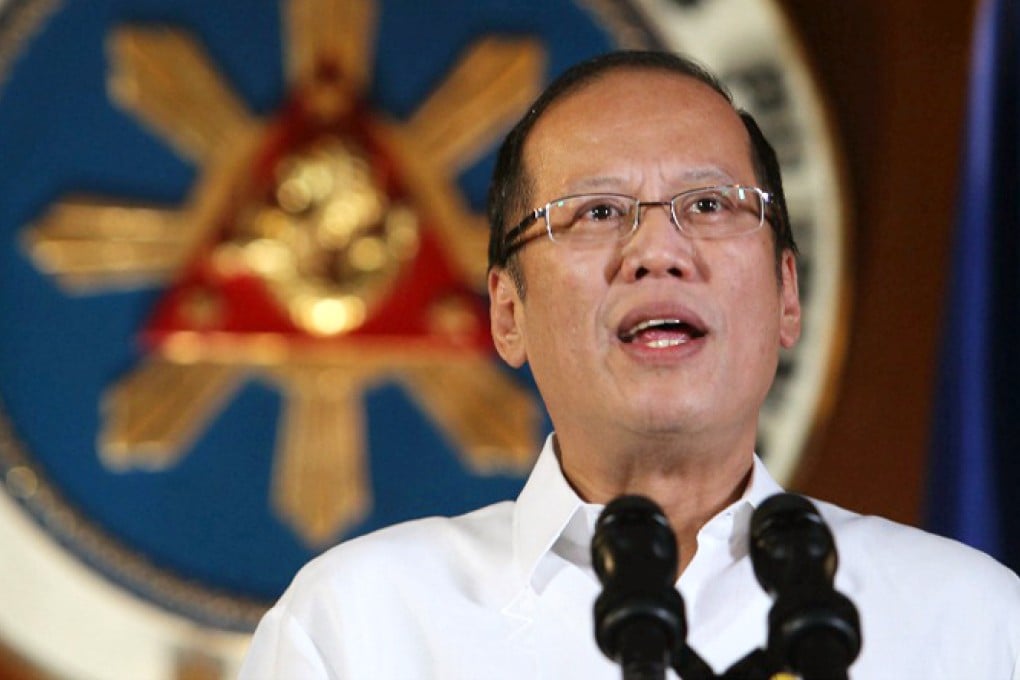 Aquino gave his first public response to the sanctions which take effect on Wednesday. Photo: AFP