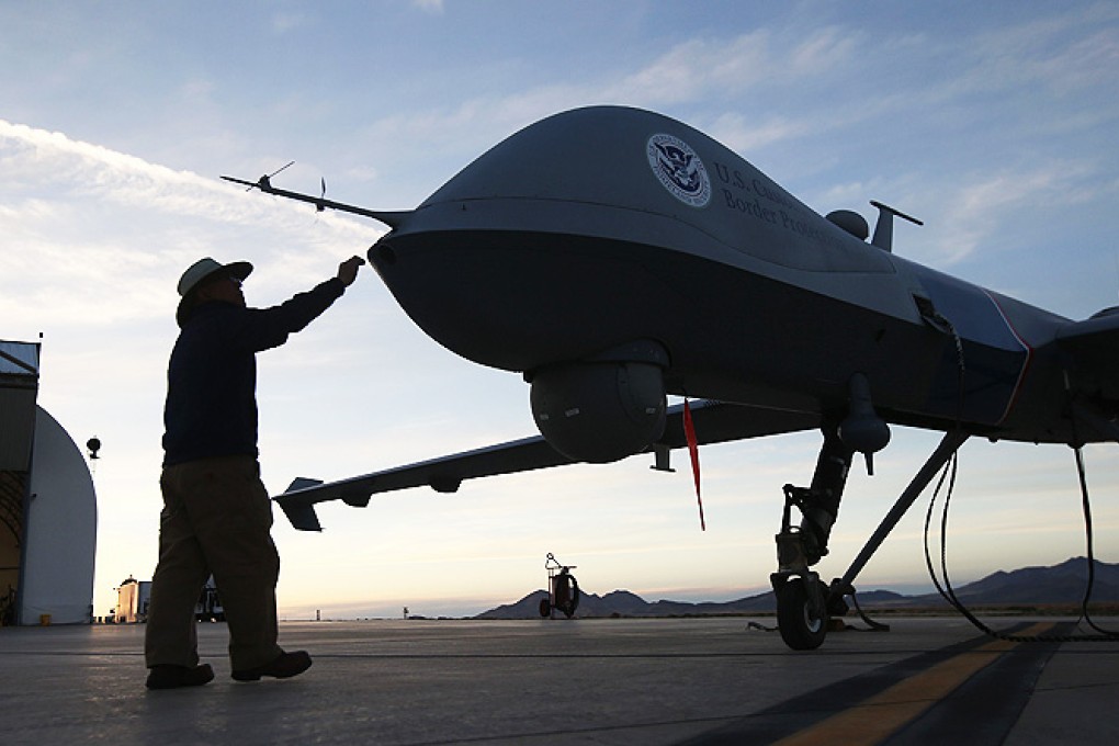 A US Predator drone is prepared for action. Photo: AFP