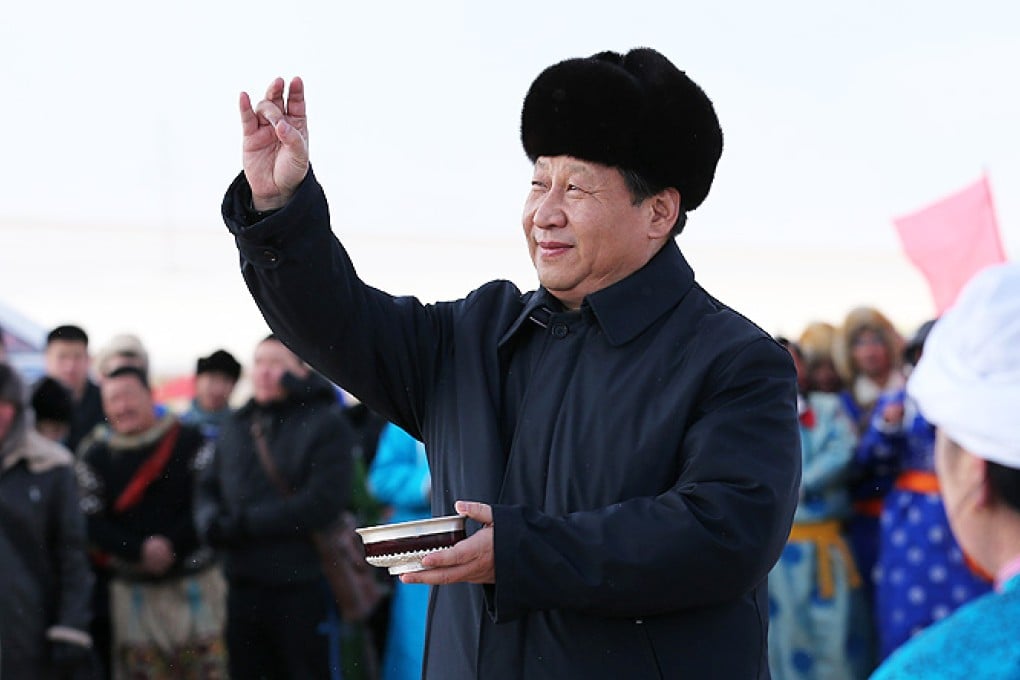 China's President Xi Jinping during a visit to Inner Mongolia in January. Photo: Xinhua