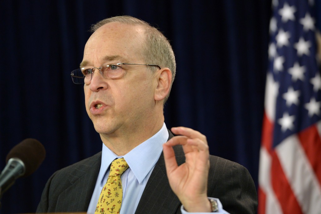 Daniel Russel, assistant secretary of state for East Asian and Pacific affairs, speaks during a briefing at the Foreign Press Centre in Washington. Photo: Xinhua