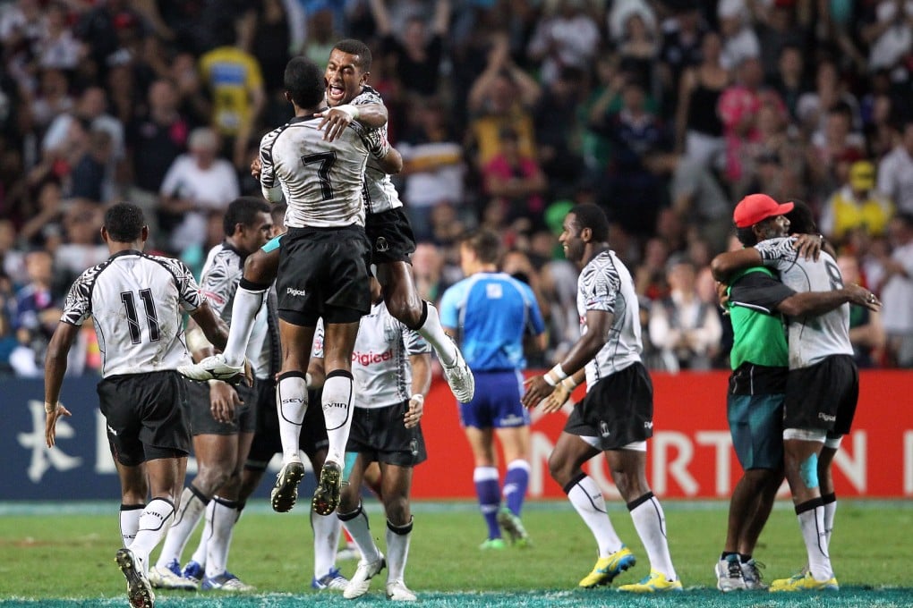 Fiji will try to defend their title at the Cathay Pacific/HSBC Hong Kong Sevens next month. Photo: Nora Tam
