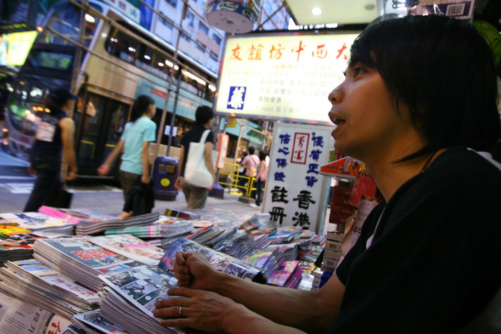 Free papers blossomed until last year, when the Apple Daily-run Sharp Daily folded in the face of intense competition for shrinking revenue. Photo: Sam Tsang