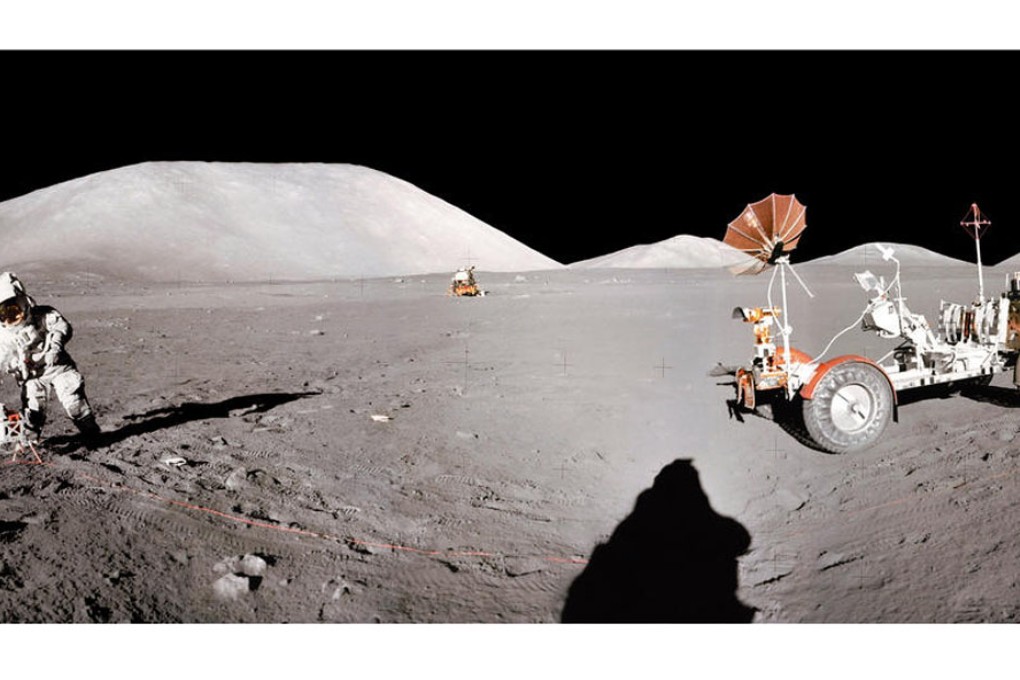 Apollo 17 astronauts on the moon in 1972. The lunar soil is rich in coveted rare earth elements. Photo: AFP