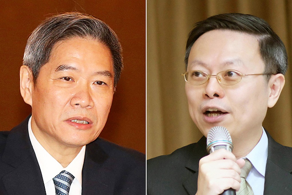 Zhang Zhijun and Wang Yu-chi. Photos: AFP