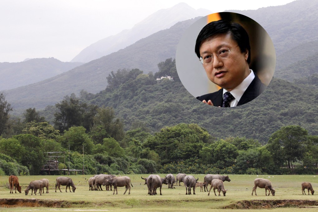 Former executive councillor Franklin Lam Fan-keung risked public outcry by floating the idea that allowing development in Lantau’s two country parks would upgrade the environment “millions of times” over. Photo: Edward Wong and Nora Tam