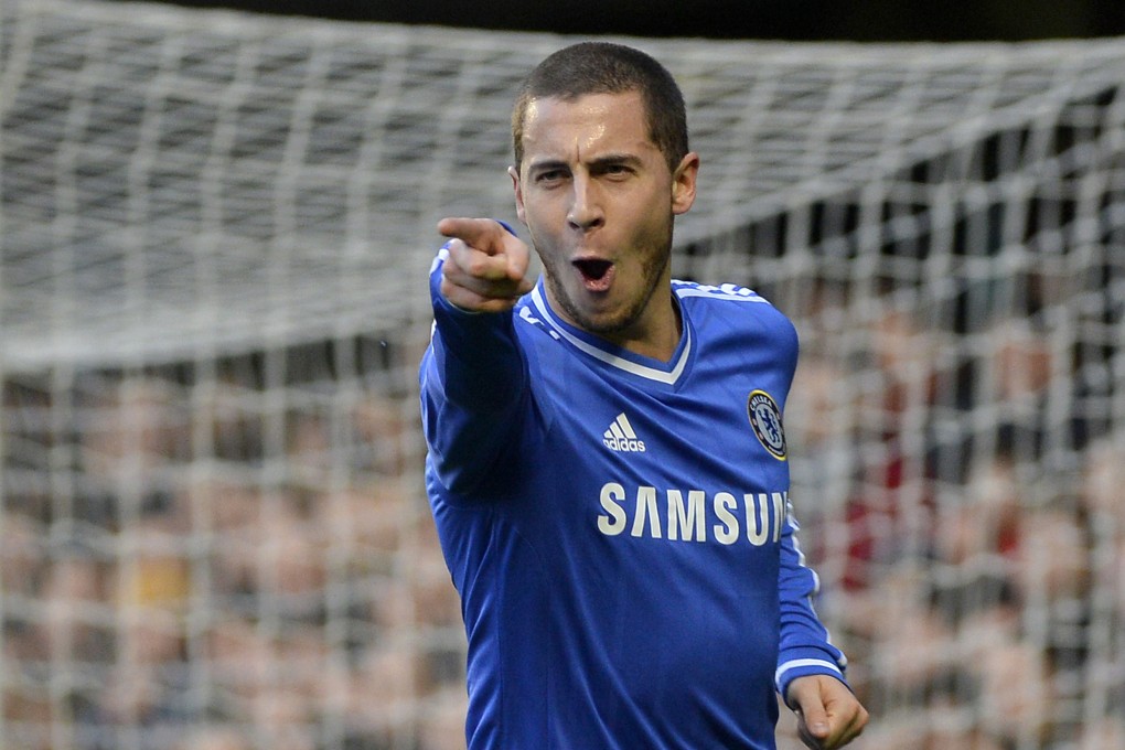 Eden Hazard is dreaming of the Premiership title, even if Jose Mourinho isn't. Photo: Reuters