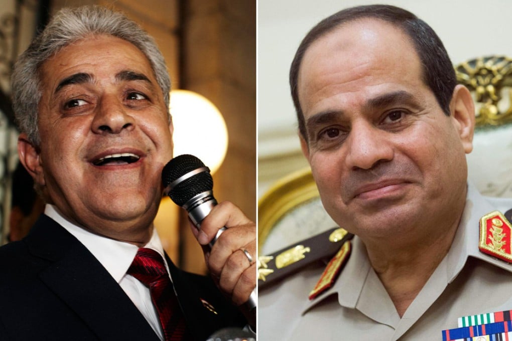 Hamdeen Sabahi (left) will likely challenge Abdel Fattah el-Sisi.