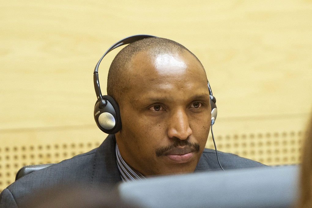Congolese militia leader Bosco Ntaganda appears at the International Criminal Court charged with war crimes and crimes against humanity in a hearing in The Hague. Photo: Reuters