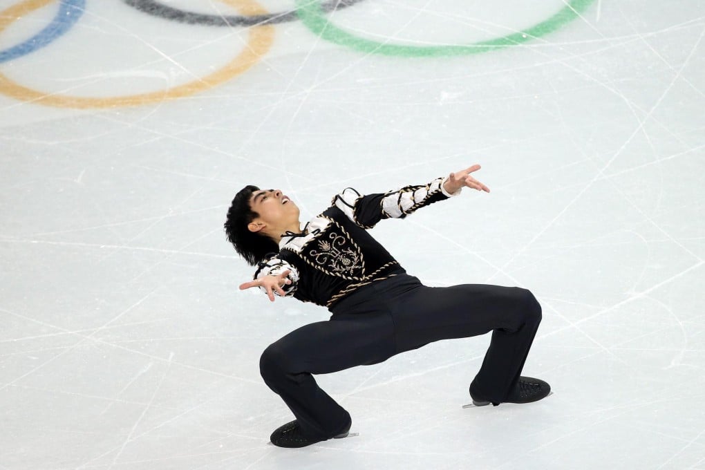 The Philippines' first Olympic figure skater, Michael Martinez, performs his routine at the Iceberg Skating Palace in Sochi. Photo: AP