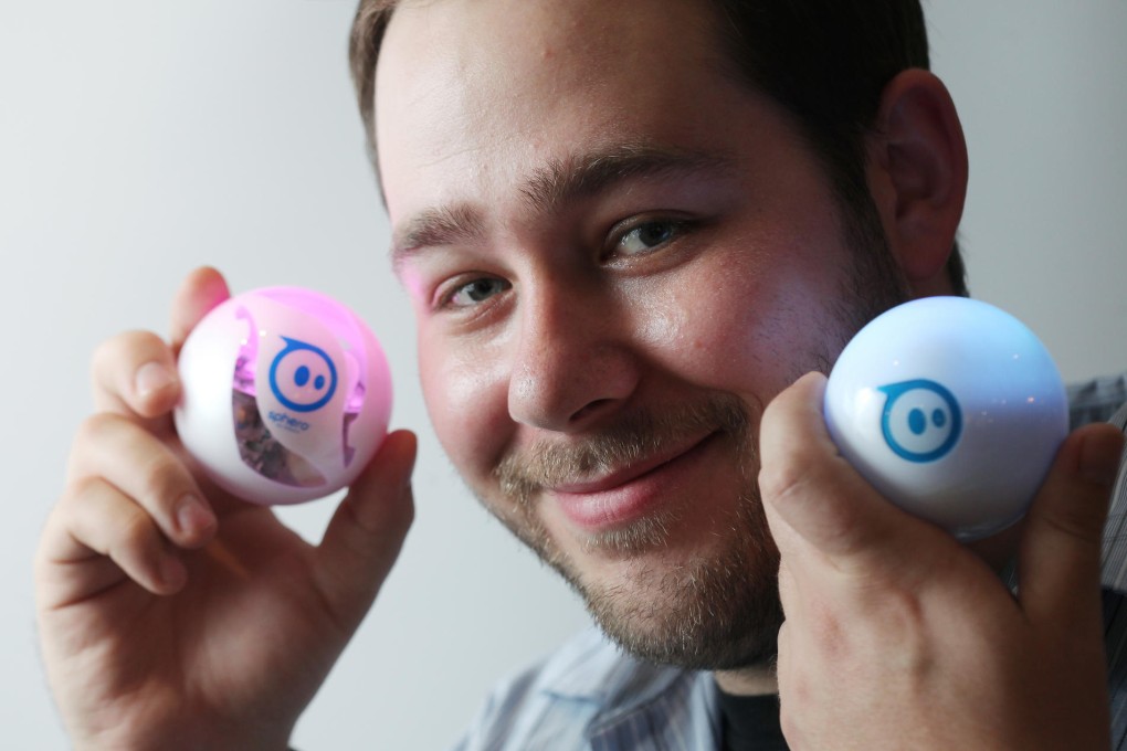Adam Wilson, chief software architect and co-founder of Orbotix, says the Sphero robotic ball can inspire imagination. Photo: Paul Yeung