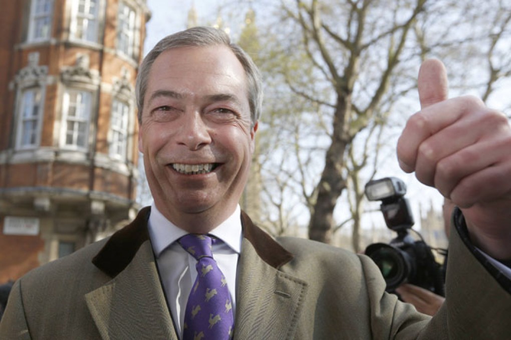 Nigel Farage, leader of the UK Independence Party. Photo: Reuters