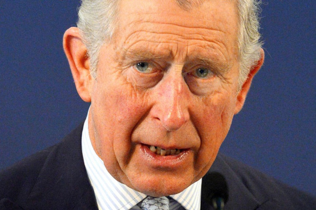 Prince Charles speaks during the Illegal Wildlife Trade Conference at Lancaster House in London on Thursday. Photo: AFP