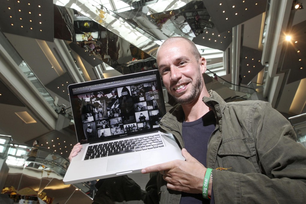 Photographer Mario Cacciottolo shows some of the portraits he has taken for his project, Someone Once Told Me. Photos: Edward Wong, Mario Cacciottolo