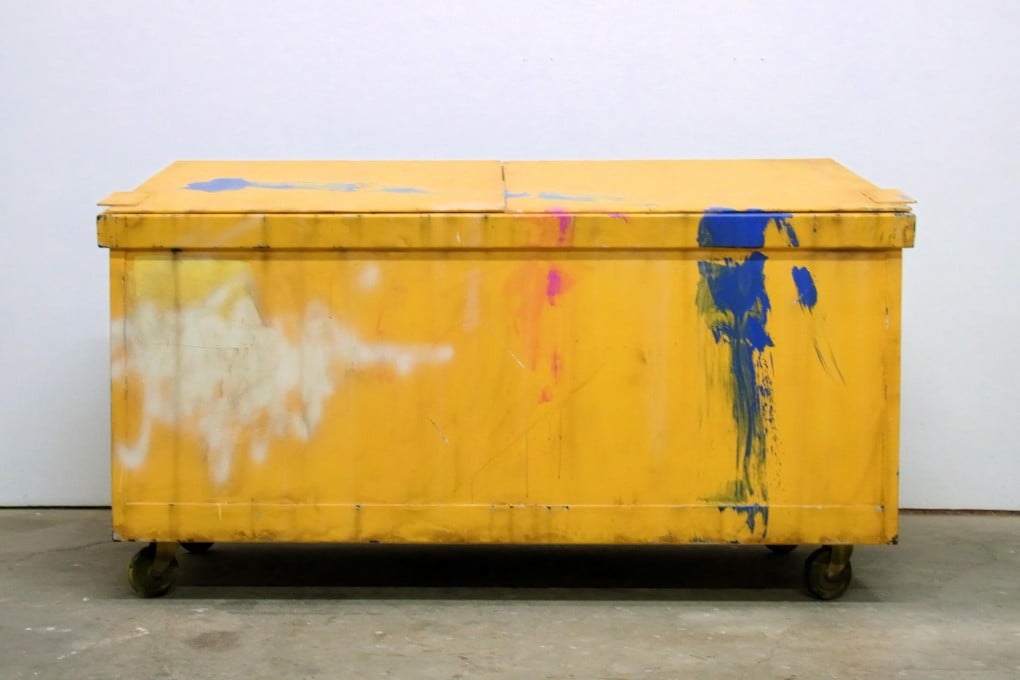 Kaz Oshiro's Dumpster is typical of his work, a deceptively realistic rendering of a banal, everyday object. Photo: Kaz Oshiro