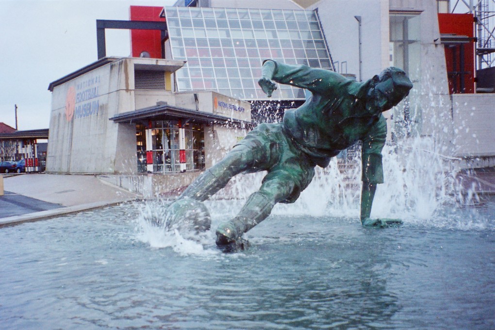 The Tom Finney statue outside England's National Football Museum at Deepdale, Preston. Photo: SCMP Pictures