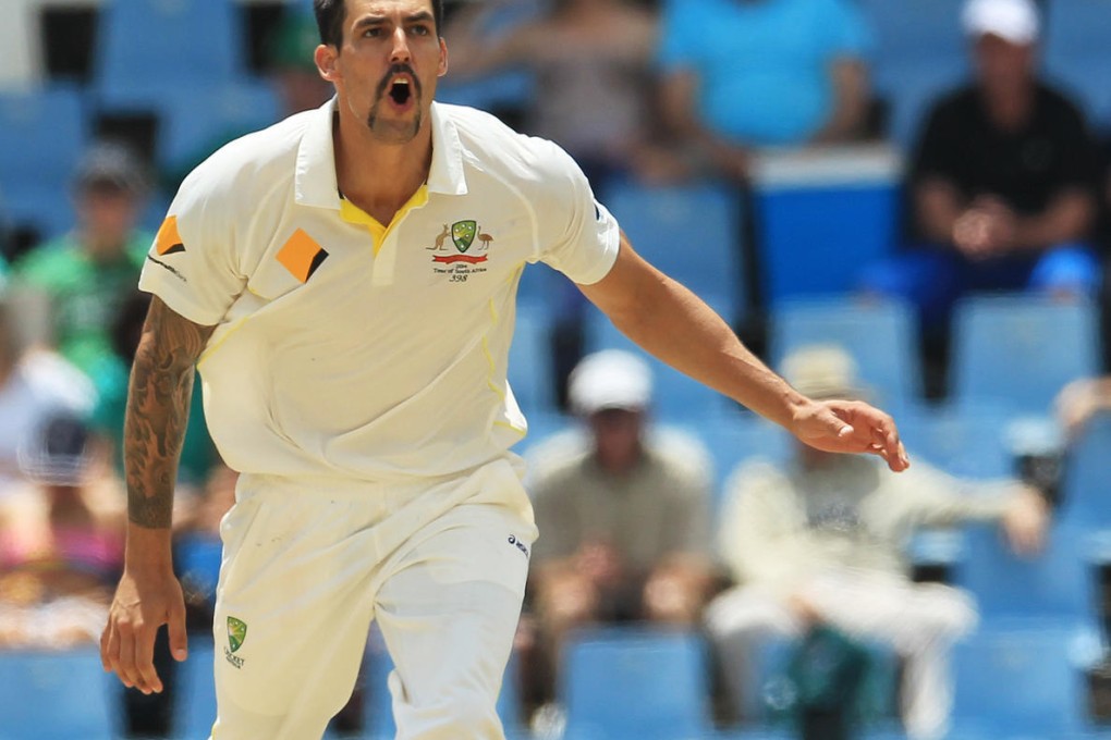 Australia's Mitchell Johnson has been on fire since their tour in South Africa began. Photo: AP