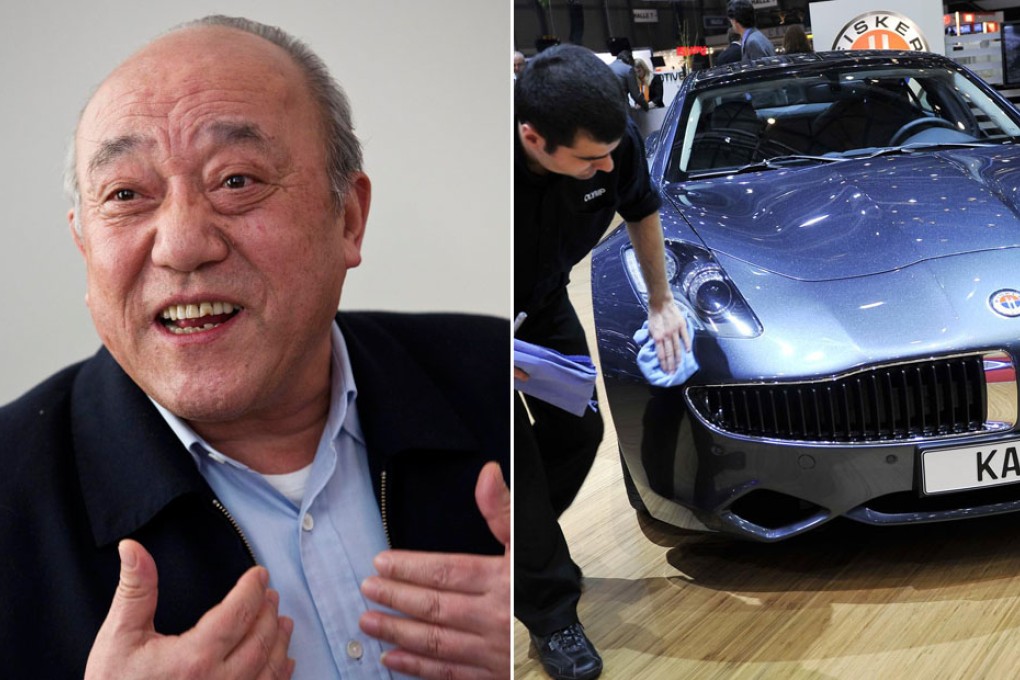 Tycoon Lu Guanqiu's Wanxiang won the auction for hybrid-car maker Fisker Automotive. Photos: Reuters, AFP