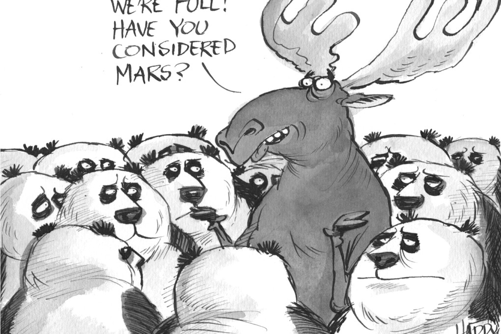 Cartoon by Harry Harrison.